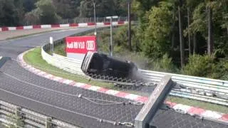 Nurburgring Nordschleife 28.09.2014 Opel Kadett Gsi Crash Planzgarten Rollover Uberschlag