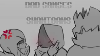 ｡ﾟ ꒰ BAD SANSES SHENANIGANS 🧣🪓🔪 || undertale AU comic-dub