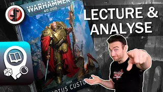 Warhammer 40.000 Lecture & Analyse Nouveau Codex Adeptus Custodes