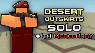 Solo Desert Outskirts with Mercenary - Roblox Tower Battles