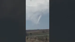 'Wow, that is awesome': Tornado spotted near Pleasantville, Iowa #Shorts