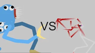 Huggy Wuggy vs Scp-096. Stick Nodes Animation.