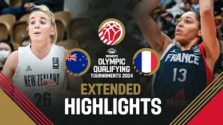 New Zealand 🇳🇿 v France 🇫🇷 | Extended Highlights | FIBA Women's OQT 2024