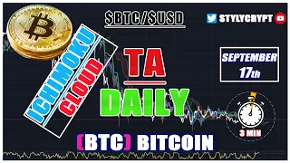 🐑 BTC BITCOIN 17 SEPTEMBER $BTC price Technical Analysis How to use Ichimoku Kinko Hyo