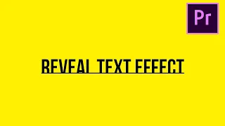 EASIEST Text Reveal Effect In Adobe Premiere Pro (Tutorial)