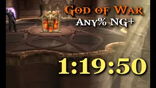 God of War Any% NG+ in 1:19:50