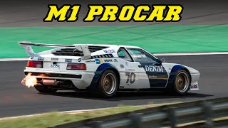 BMW E26 M1 Procar | Hollow sound with silenced exhaust & Flames