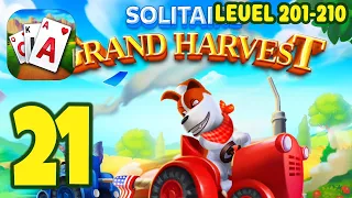Solitaire Grand Harvest - (Level 201-210) - (⭐⭐⭐) - Gameplay Walkthrough Part #21