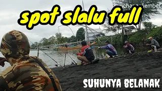 SPOT SLALU FULL‼️BEGOAN GETEM❗mancing ikan belanak @sundri.mancing977