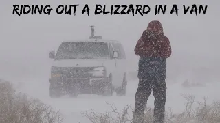 Riding out Historic California Blizzard in a Cozy Van #vanlife