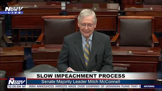 SLOW POKE PELOSI: Mitch McConnell BLASTS Partisan Impeachment Against President Trump