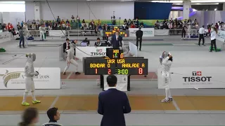 FE T32 11 F S Cadet Individual Verona ITA World Championships YELLOW ANGLADE USA vs BONDAR UKR