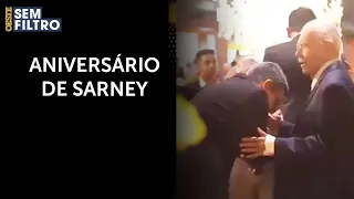 Imagens da festa de 94 anos de Sarney repercutem nas redes sociais