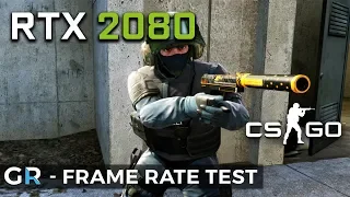 RTX 2080 CSGO | 1080p/1440p/2160p/Max Settings | Frame Rate Benchmark Test