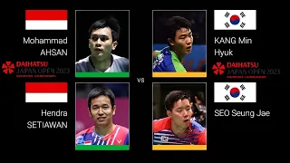 Ahsan/Setiawan (INA) vs Kang/Seo (KOR) - MD - Round of 16 | JAPAN OPEN 2023