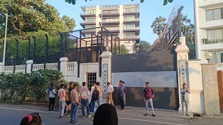 Shahrukh Khan ka ghar!! Mannat!! king Khan of Bollywood!! #mumbai #sharukhkhan #bollywood !! house 🏠