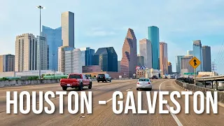 Houston to the Galveston Strand! Drive with me on a Texas Highway!