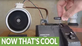Homemade electric jet engine actually works!