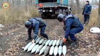 На Донеччині піротехніки вилучили та знешкодили 102 артилерійських снаряди