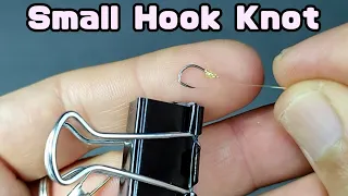 challenge to tie small Fishing hook and line.   Fishing knot.  Knot Tool.  DIY Fishing.