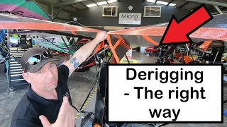 Aeros Fox 13 Wing Derigging - How to - Flylight PeaBee: Micro Maintenance - S2E8