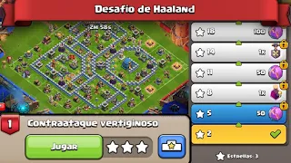 3 Estrellas FÁCIL Y RÁPIDO "Contraataque Vertiginoso" en el Desafío de Haaland | Clash of Clans