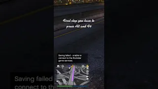 Saving failed unable to connect to Rockstar game services | #shorts GTA 5