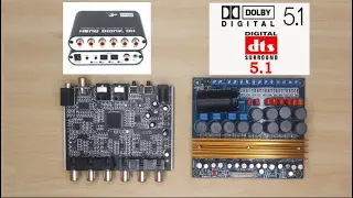 5.1 Digital to analog (DAC) using Dolby digital decoder DTS & TPA3116 amplifier with optical port.