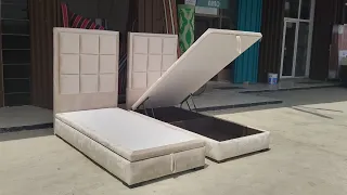 أنظر طريقة صنع سرير نوم بالرافعة  من البداية حتى النهاية،♥️How to make a sleeping bed