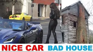 Girls React to a Guy with Nice Car and Crappy House