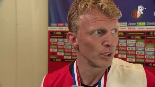 Dirk Kuyt na afloop van de kampioenswedstrijd tegen Heracles Almelo