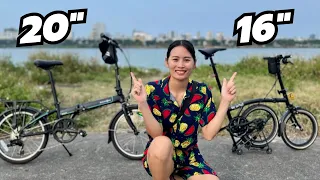 Folding Bike Wheel Size - 16-inch vs 20-inch (Mobot Royale VS Dahon Mariner)