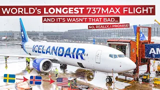 BRUTALLY HONEST REVIEW: Flying 7h 30min in ECONOMY on Icelandair's Boeing 737MAX to Seattle!