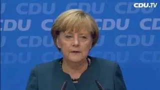 Angela Merkel: "Großes Vertrauen der Wähler in die Union"