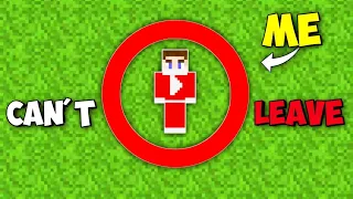 IF U LEAVE THE CIRCLE YOU DIE... 3 Days Survival In Minecraft