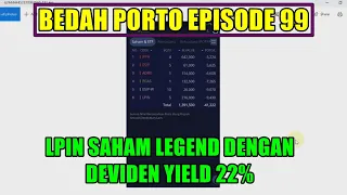 ✍ Bedah portofolio saham Episode 99 - Yuk analisa porto ini JPFA ESIP ADRO PGAS LPIN