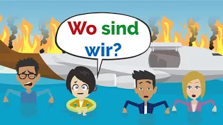 Deutsch lernen | Lisa stürzt ab! | Wortschatz und wichtige Verben