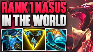 BEST NASUS IN THE WORLD CARRIES HIS TEAM! | CHALLENGER NASUS TOP GAMEPLAY | Patch 14.10 S14