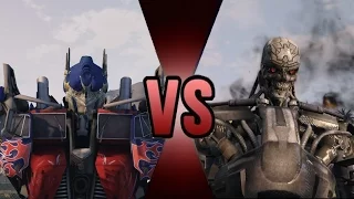 T-600 VS Optimus Prime - Epic Battle (GTA 5)