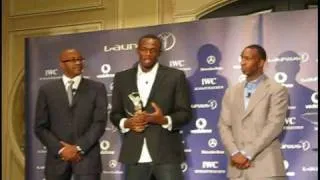 Usain Bolt in Toronto for Varsity 100 metre race and 2009 Laureus Award