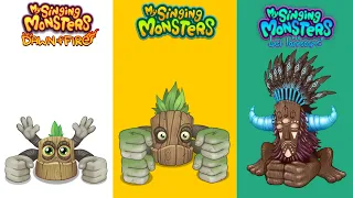 Dawn Of Fire Vs My Singing Monsters Vs The Lost Landscapes | Redesign Comparisons | Knucklehead