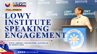 Lowy Institute Speaking Engagement (Speech) 03/04/2024