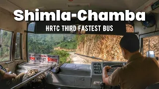 Bus Ride through Dangerous Roads of Himachal | Shimla Chamba Fastest Bus (NON-STOP)