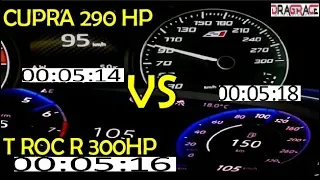 2020 Volkswagen T roc R 300 HP VS Seat Leon Cupra 290 HP winner is ??