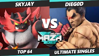 Delfino Maza 2023 - Skyjay (Incineroar) Vs. DieG0D (Kazuya) Smash Ultimate - SSBU