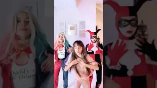 BELINHA DANÇANDO COM ARLEQUINA, CORINGA - HARLEY QUINN IRMÃ MALVADA  #shorts