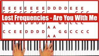 Are You With Me Lost Frequencies Piano Tutorial Easy Chords