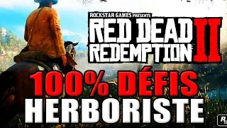 RED DEAD REDEMPTION 2 : 100% challenges - 10 herbalist challenges