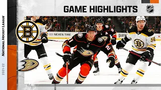Bruins @ Ducks 3/1 | NHL Highlights 2022