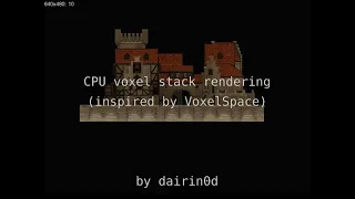 CPU voxel stack rendering